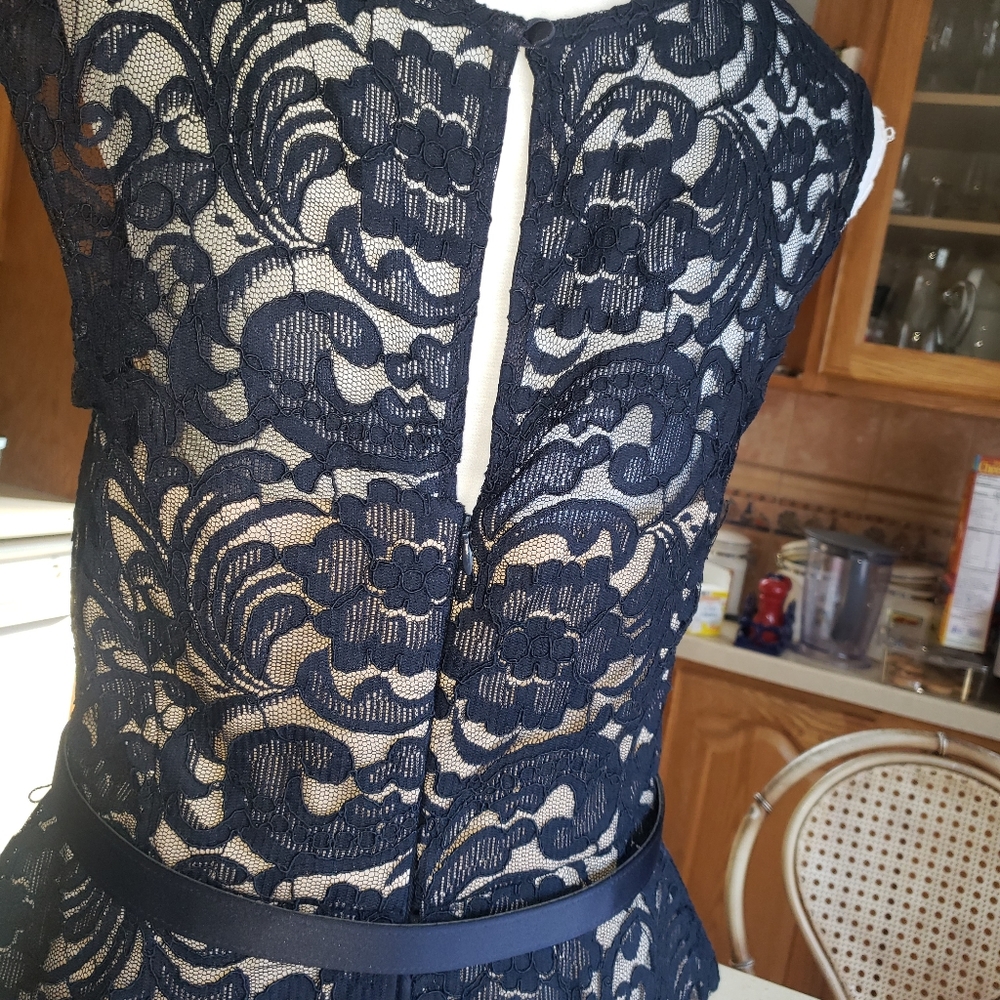 navy blue cocktail dress